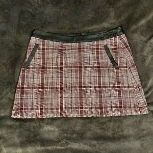 Frenchi Plaid Skirt with Pockets